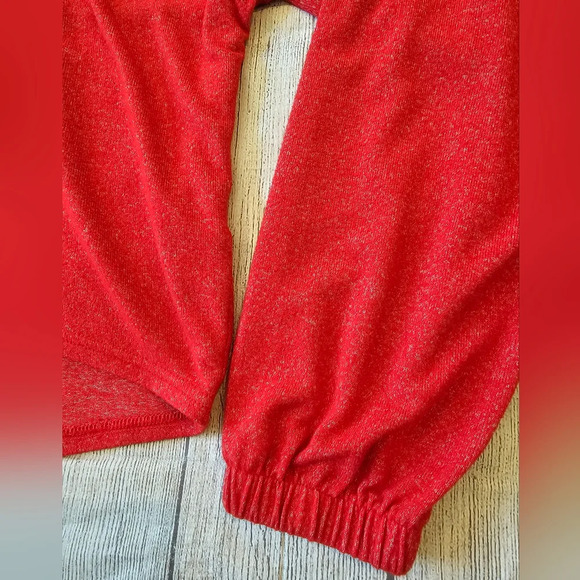Z by Zella Women's •Size Large• Red Lounge Athleisure Drop Shoulder Space Dye - Picture 6 of 9